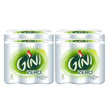 Toon details van GINI ZERO BLIK 24X33CL Afbeeldingen van GINI ZERO BLIK 24X33CL