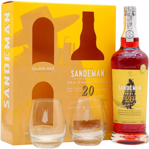 Afbeeldingen van SANDEMAN TAWNY 20Y + 2 GLAZEN