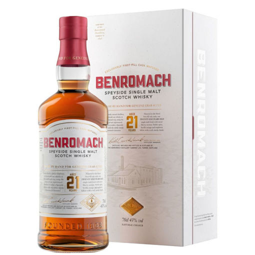Afbeeldingen van BENROMACH 21 YEAR 43° 70CL