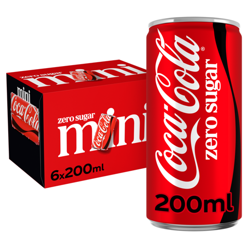 Afbeeldingen van COCA COLA ZERO BLIK  6X20CL